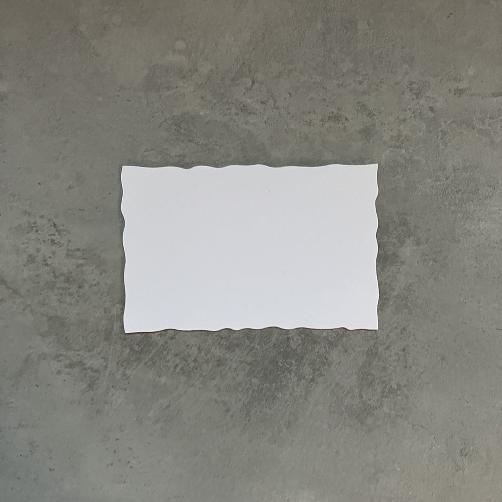 プライスカード(ウェーブ・ホワイト)